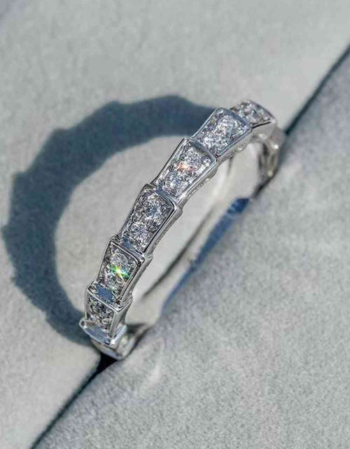 Load image into Gallery viewer, Shiny 3 Carat Moissanite Platinum-Plated Ring
