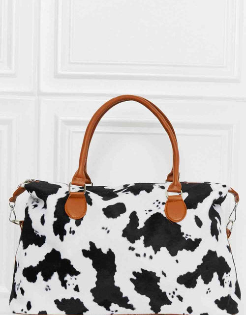 Load image into Gallery viewer, Animal Print Brushed Weekender Bag
