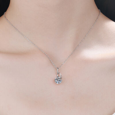 Load image into Gallery viewer, 2 Carat Moissanite 925 Sterling Silver Necklace
