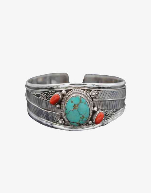 Load image into Gallery viewer, Turquoise Open Bracelet
