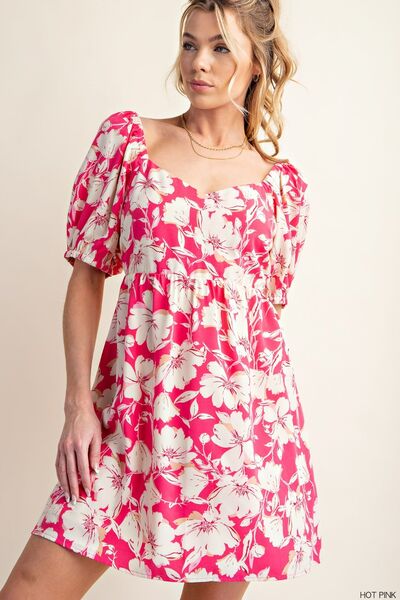 Load image into Gallery viewer, Kori America Floral Short Sleeve Mini Dress
