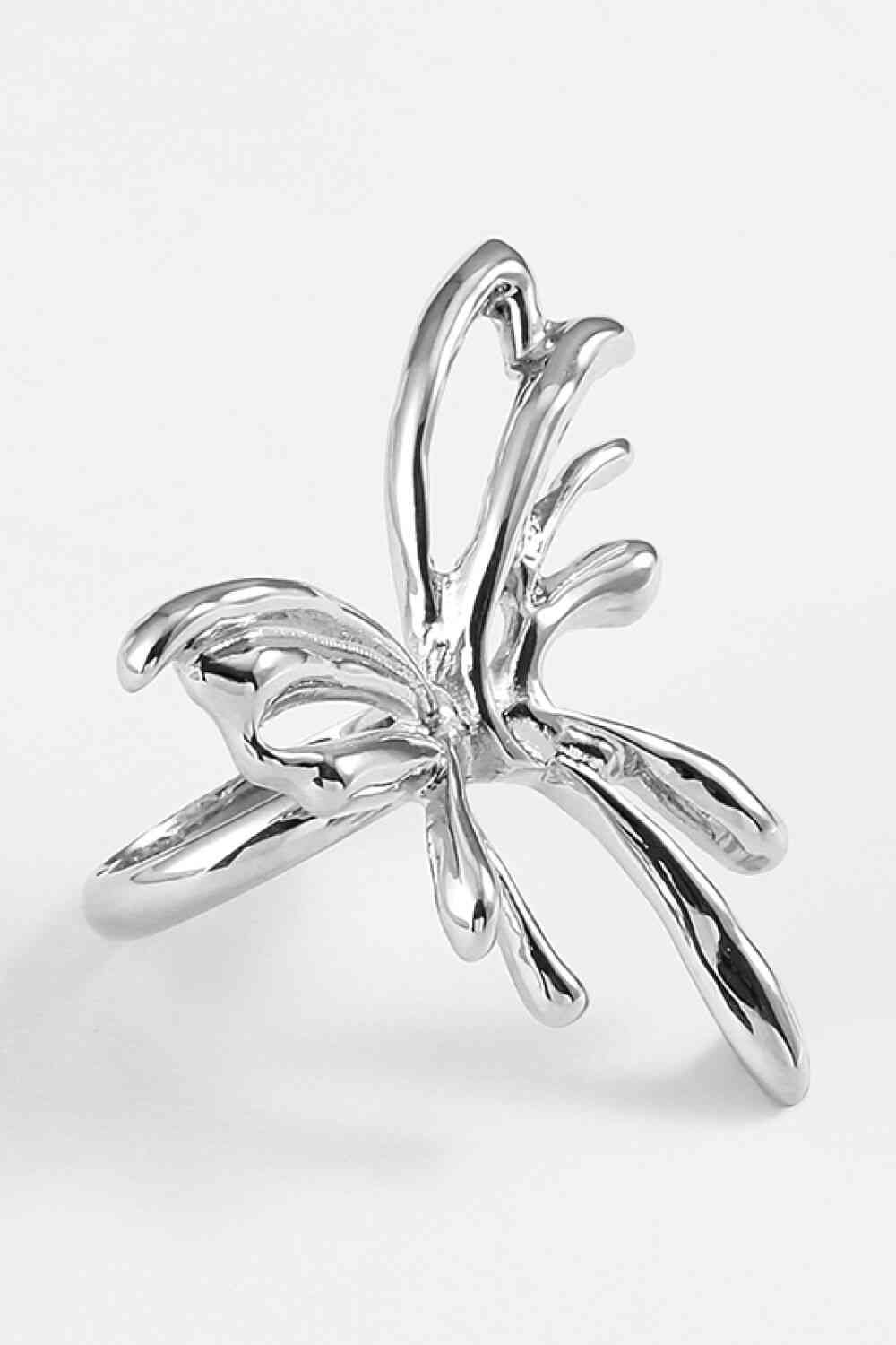 Zinc Alloy Butterfly Ring