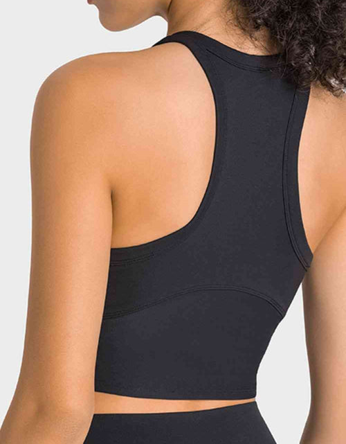 Load image into Gallery viewer, Racerback Cropped Sports Tank
