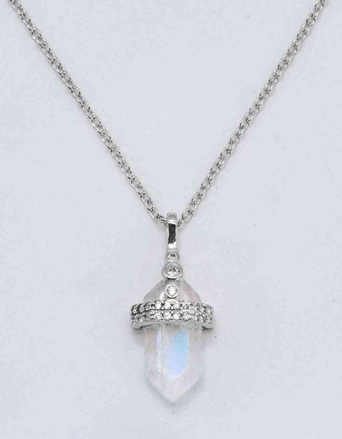 Load image into Gallery viewer, 925 Sterling Silver Moonstone Pendant Necklace
