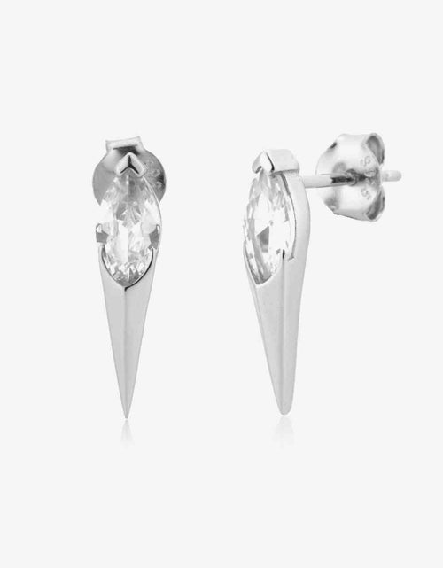 Load image into Gallery viewer, Zircon Decor 925 Sterling Silver Earrings
