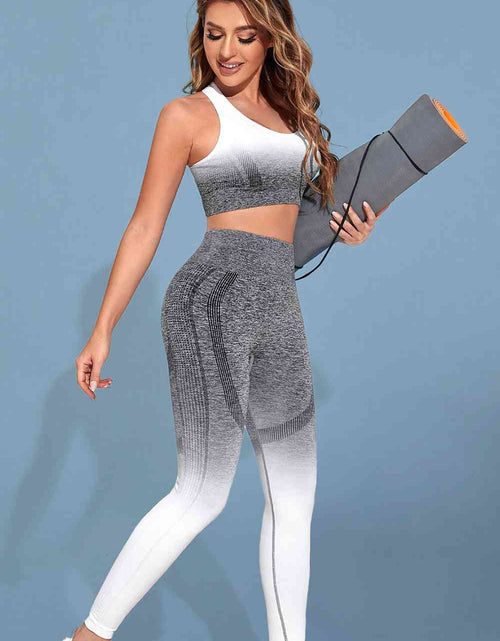 Load image into Gallery viewer, Gradient Sports Tank and Leggings Set
