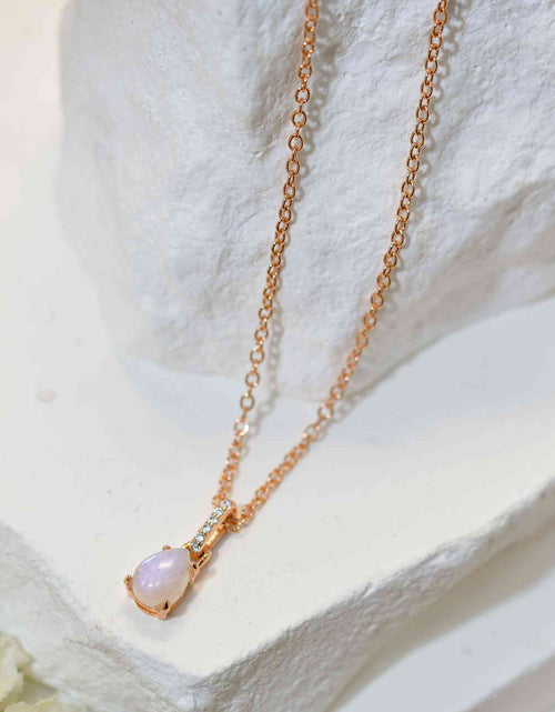 Load image into Gallery viewer, Moonstone Teardrop Pendant Necklace
