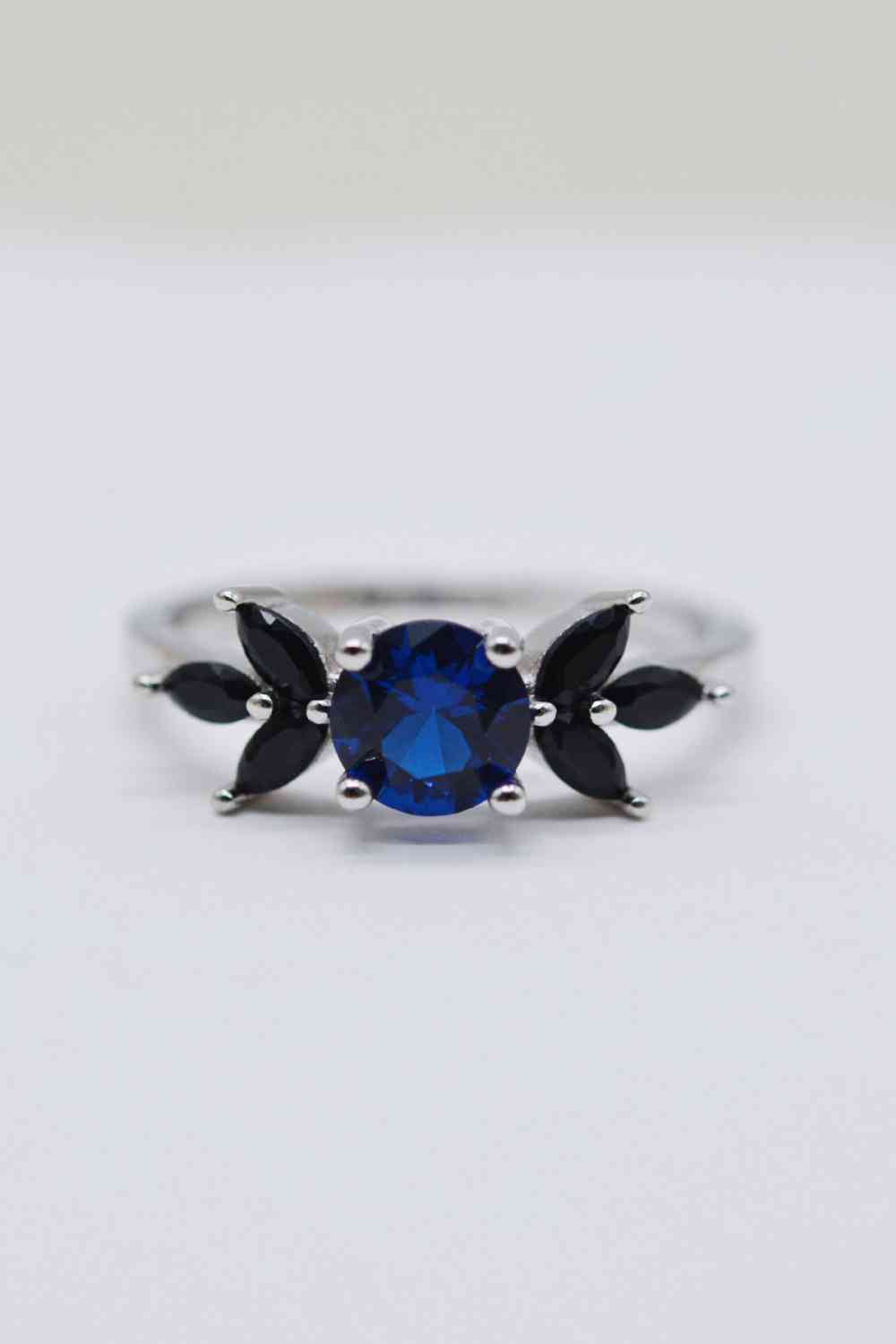 Spinel Zircon Leaf Ring