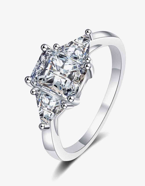 Load image into Gallery viewer, 3 Carat Moissanite 925 Sterling Silver Rhodium-Plated Ring
