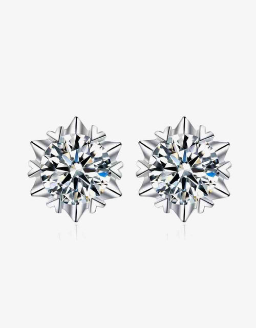 Load image into Gallery viewer, Stuck On You 4 Carat Moissanite Stud Earrings
