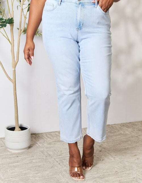 Load image into Gallery viewer, BAYEAS Full Size High Waist Straight Jeans
