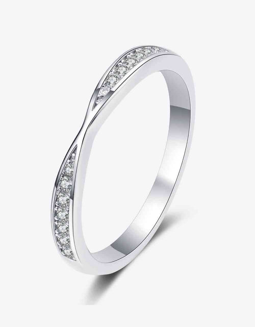 Load image into Gallery viewer, Moissanite Rhodium-Plated Ring
