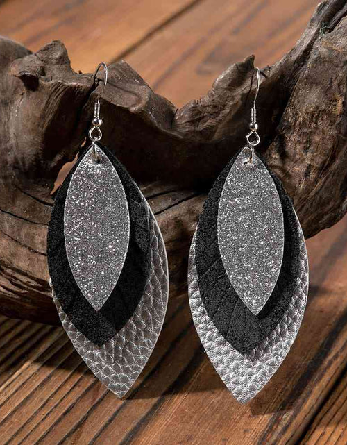 Load image into Gallery viewer, PU Leather Drop Earrings
