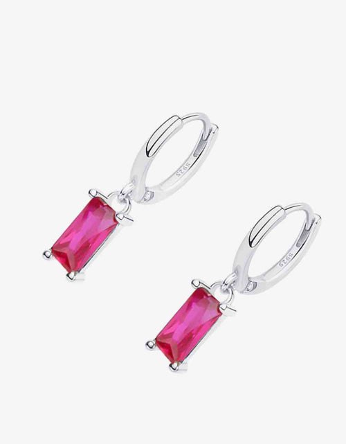 Load image into Gallery viewer, Retro 925 Sterling Silver Cubic Zirconia Drop Earrings
