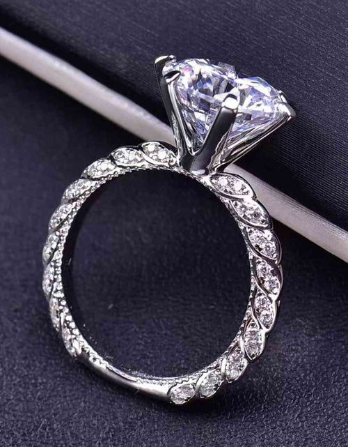 Load image into Gallery viewer, Forever Love Side Stone 5 Carat Moissanite Ring
