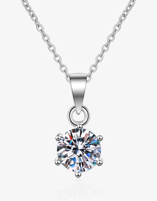 Load image into Gallery viewer, 1 Carat Moissanite 925 Sterling Silver Necklace
