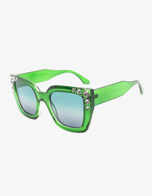 Load image into Gallery viewer, Inlaid Rhinestone Polycarbonate Sunglasses
