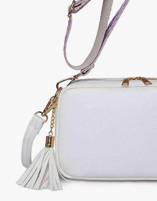 Load image into Gallery viewer, PU Leather Tassel Crossbody Bag
