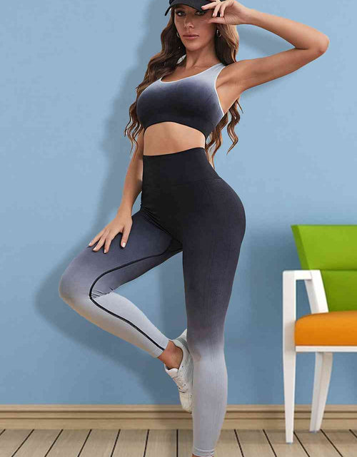 Load image into Gallery viewer, Gradient Sports Tank and Leggings Set
