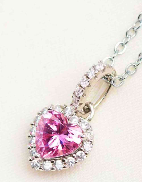 Load image into Gallery viewer, 1 Carat Moissanite Heart Pendant Necklace
