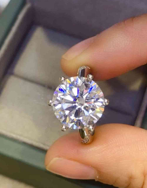 Load image into Gallery viewer, 5 Carat Moissanite 6-Prong Ring
