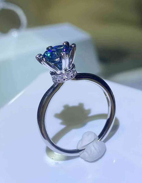 Load image into Gallery viewer, 1 Carat Moissanite 6-Prong Solitaire Ring
