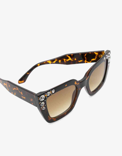 Load image into Gallery viewer, Inlaid Rhinestone Polycarbonate Sunglasses
