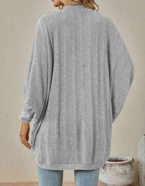 Load image into Gallery viewer, Open Front  Dropped Shoulder Cardigan
