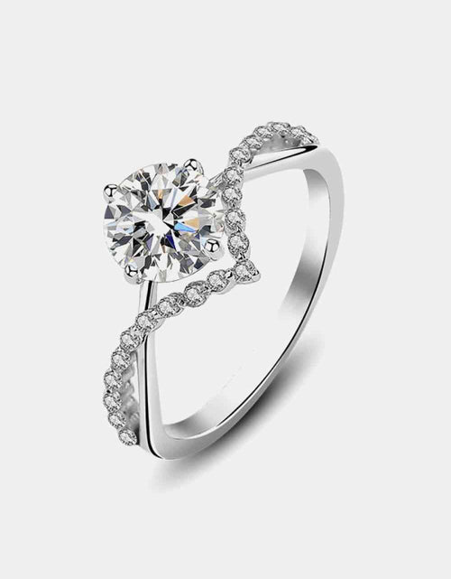 Load image into Gallery viewer, 1 Carat Moissanite 925 Sterling Silver Ring
