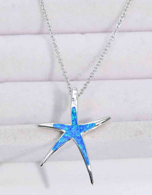 Load image into Gallery viewer, Opal Starfish Pendant Necklace
