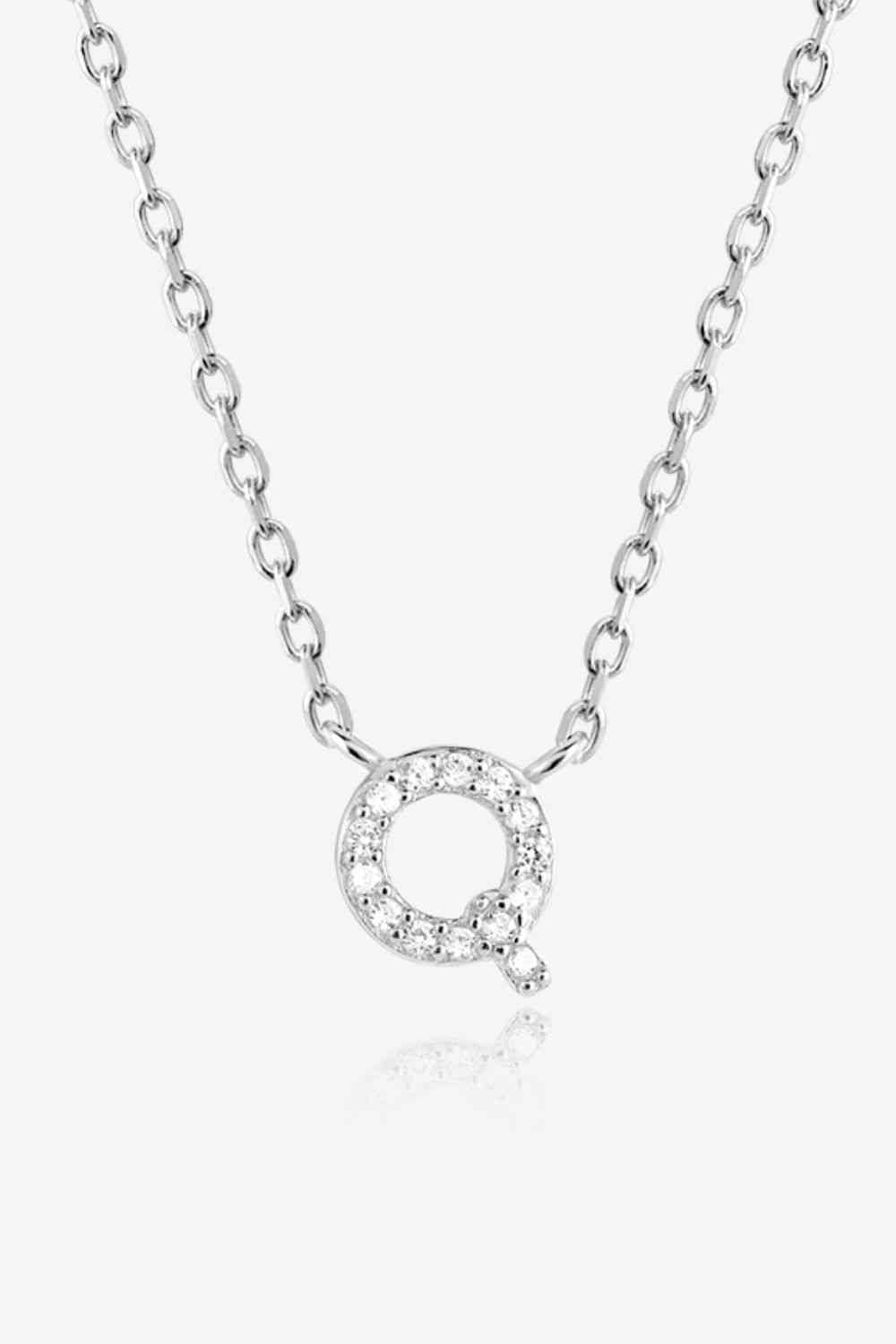 Q To U Zircon 925 Sterling Silver Necklace