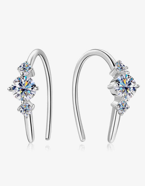 Load image into Gallery viewer, Moissanite 925 Sterling Silver Earrings
