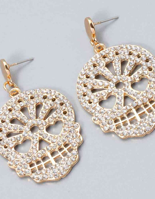 Load image into Gallery viewer, Skull Rhinestone Alloy Earrings
