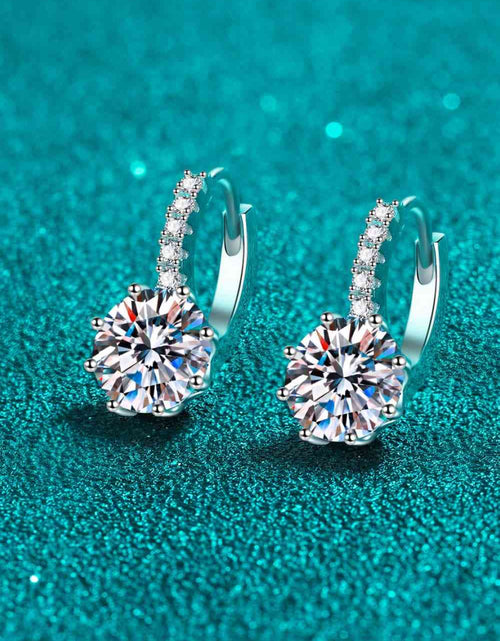 Load image into Gallery viewer, 4 Carat Moissanite 925 Sterling Silver Earrings
