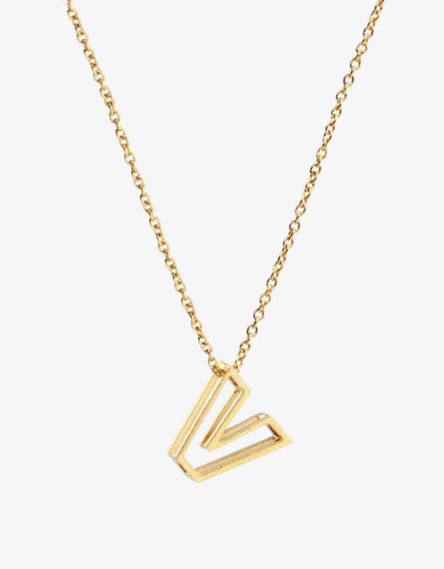 Load image into Gallery viewer, U to Z Letter Pendant Nekclace
