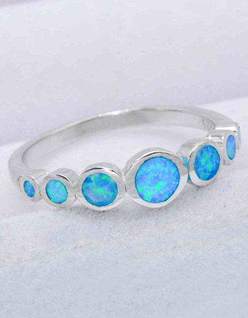 Load image into Gallery viewer, 925 Sterling Silver Multi-Opal Ring
