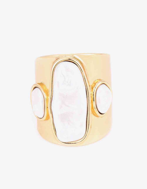 Load image into Gallery viewer, 18K Gold-Plated Alloy Ring
