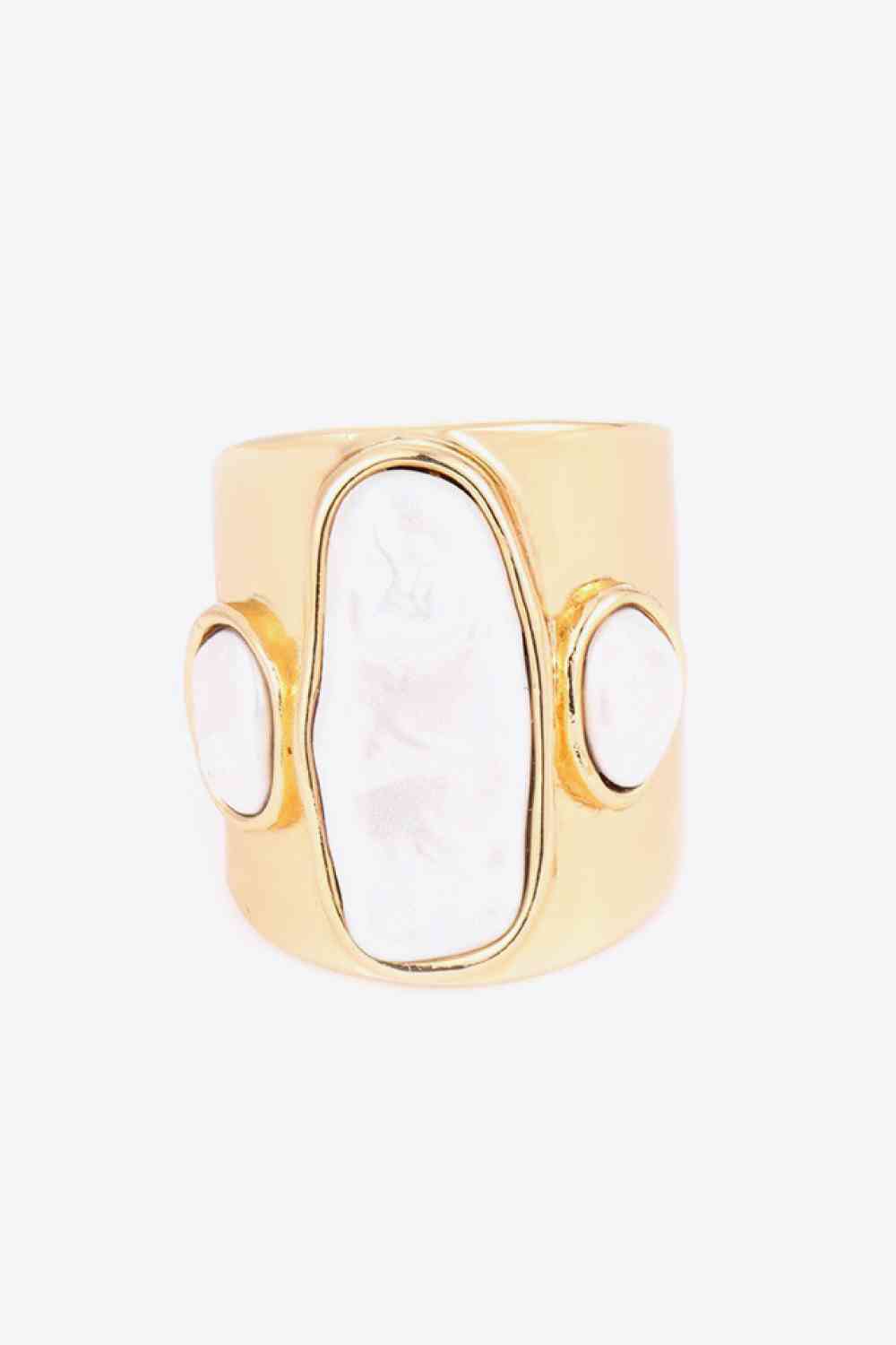 18K Gold-Plated Alloy Ring