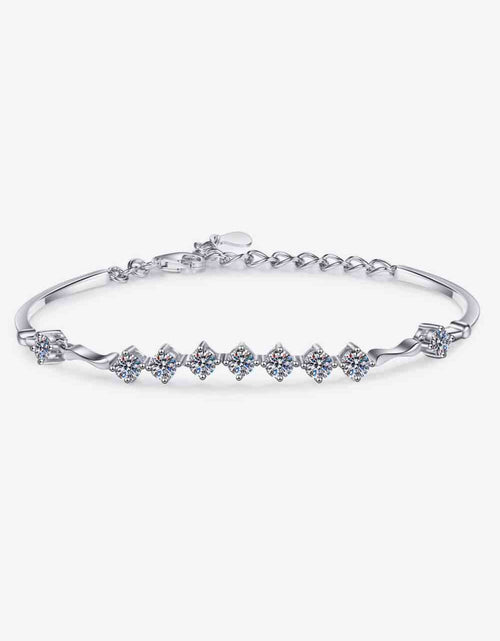 Load image into Gallery viewer, Moissanite 925 Sterling Silver Bracelet
