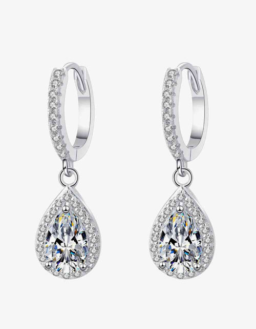 Load image into Gallery viewer, Moissanite Teardrop Earrings
