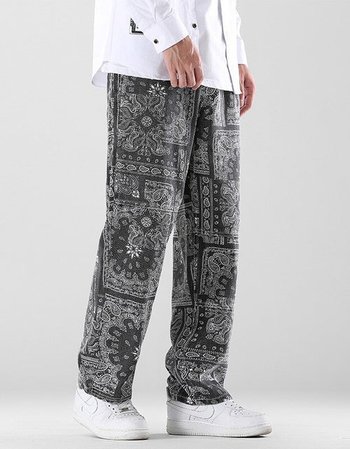 Load image into Gallery viewer, Printed Men&#39;s Loose Pants
