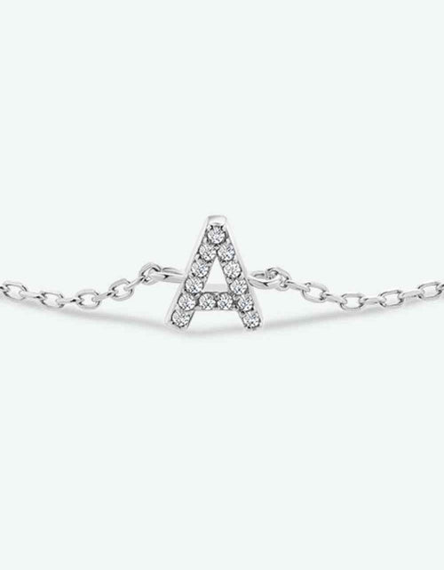 Load image into Gallery viewer, A To F Zircon 925 Sterling Silver Bracelet
