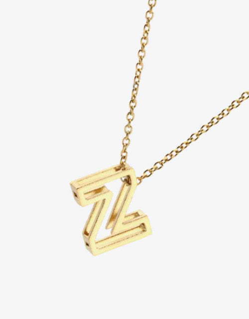 Load image into Gallery viewer, U to Z Letter Pendant Nekclace
