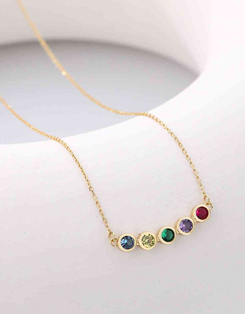 Load image into Gallery viewer, 925 Sterling Silver Rainbow Cubic Zirconia Necklace
