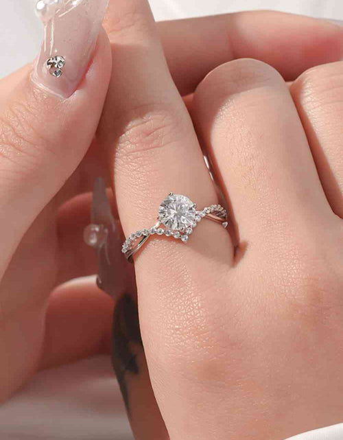 Load image into Gallery viewer, 1 Carat Moissanite 925 Sterling Silver Ring
