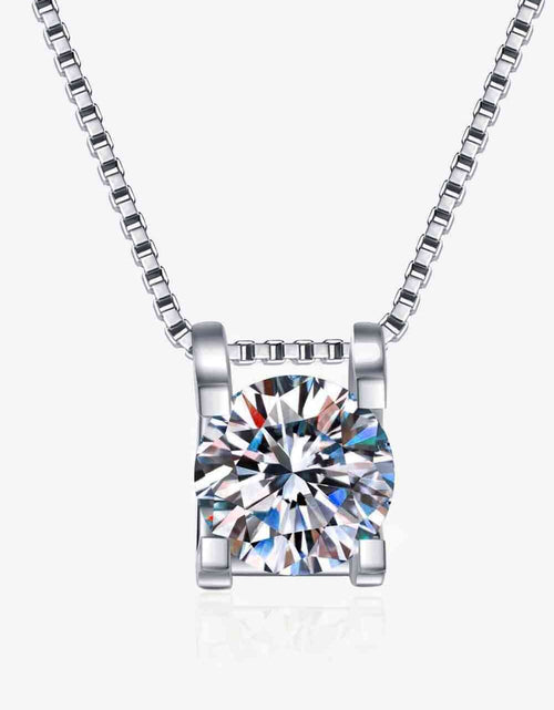 Load image into Gallery viewer, 1 Carat Moissanite 925 Sterling Silver Chain Necklace
