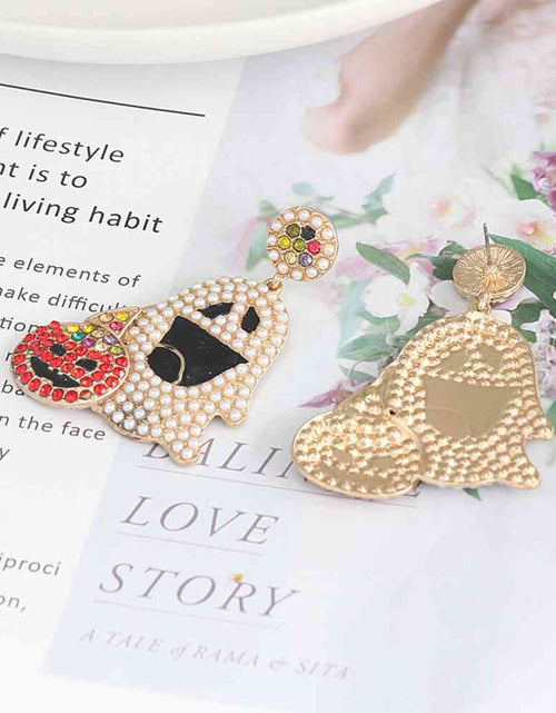 Load image into Gallery viewer, Ghost Rhinestone Alloy Earrings
