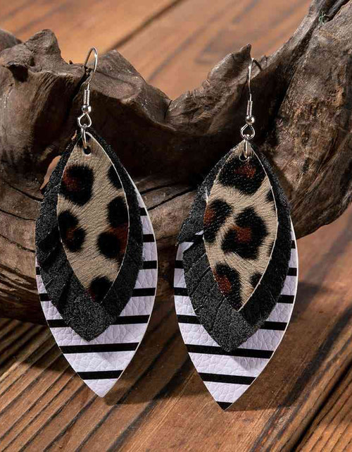 Load image into Gallery viewer, PU Leather Drop Earrings
