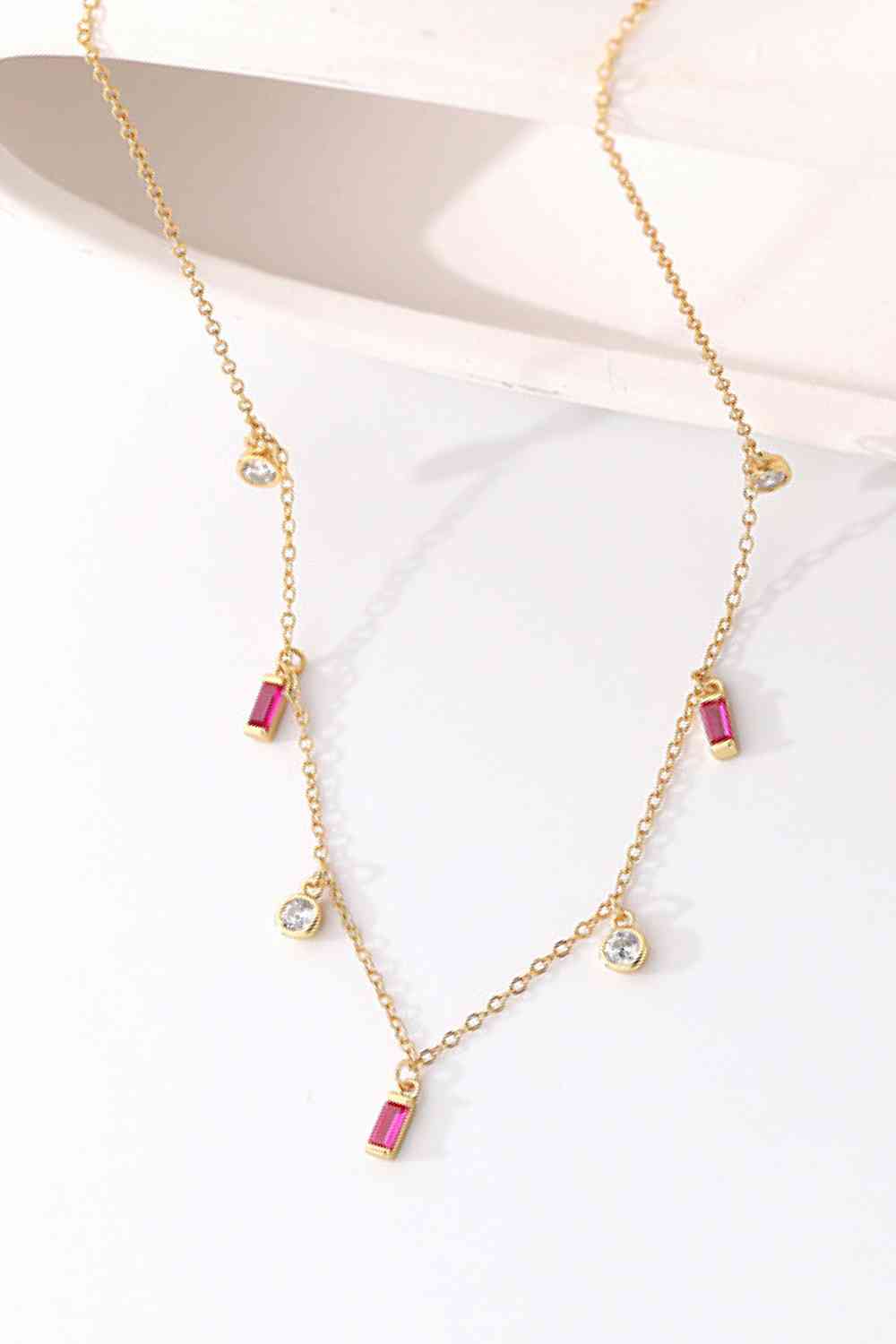 18K Gold Plated Multi-Charm Chain Necklace