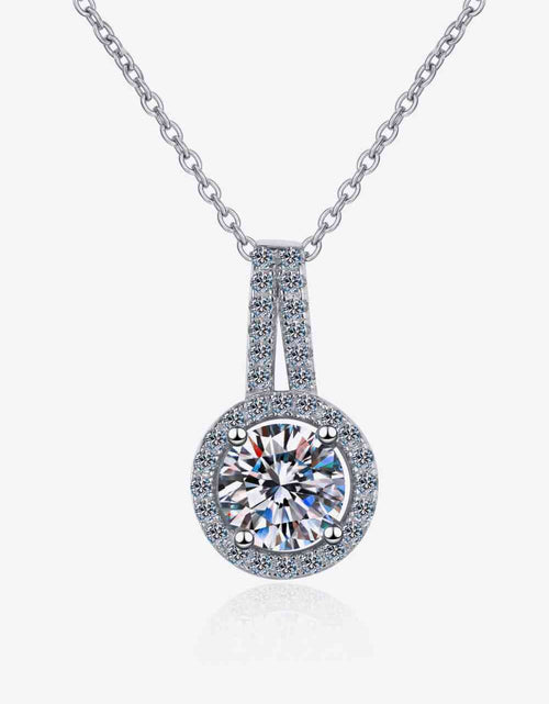 Load image into Gallery viewer, Build You Up Moissanite Round Pendant Chain Necklace
